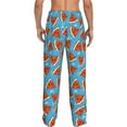 thumbnail image 3 of Daiia Cartoon Watermelon Men's Sleep Pant with Pockets and Drawstring,Pajama Pants-X-Large, 3 of 9