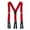 Red, variant on Welch  Elastic Button-End Y-Back 1 1/2 Inch Double Face Suspenders (Men)