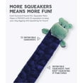 thumbnail image 4 of Outward Hound Squeaker Matz Plush Hippo Dog Toy, Blue, XXL, 4 of 9