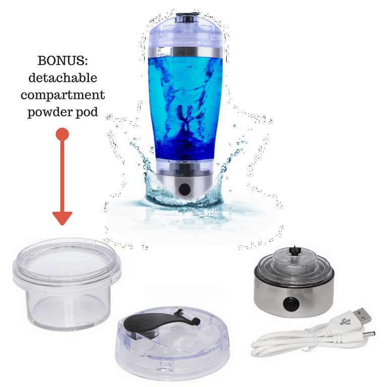20oz BPA Free Rechargeable USB Vortex Mixer Stainless Steel