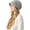Gray, variant on Womens Winter Hat Warm Knit Hat Slouchy Beanie Cap with Brim, Fleece Lined Ear Protection Beret Hat Newsboy Cap, Winter Gifts Outdoor Daily Adjustable 21.7 - 23.6 Inch