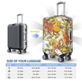 thumbnail image 6 of Naloa Ducks and Flowers Elastic Suitcase Protector, Travel Suitcase Protector Cover Fits 18-32in Suitcase - Small, 6 of 9