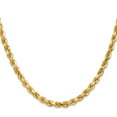 thumbnail image 2 of 10K Yellow Gold Rope Chain Styles Necklace 4.5 mm Diamond-Cut 26 inch, 2 of 4