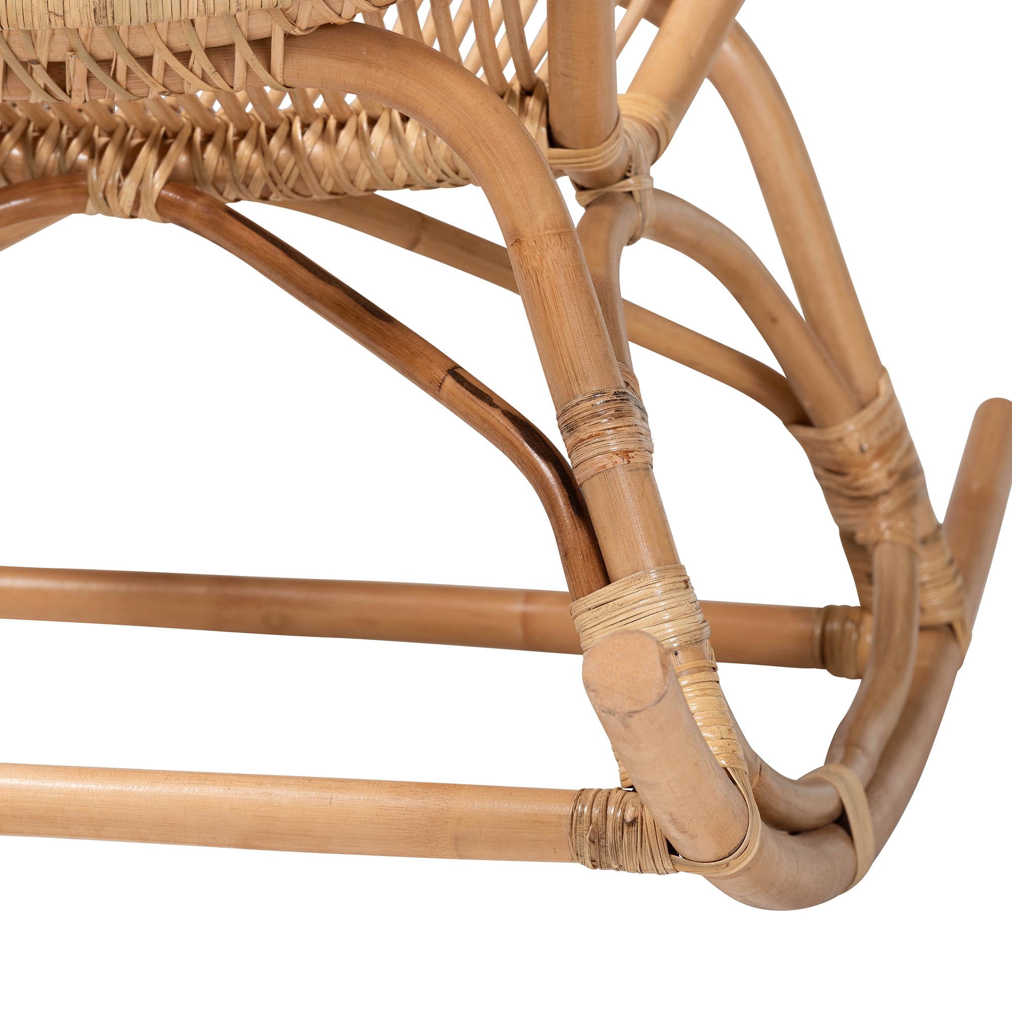 bali & pari Mahin Boho Rocking Chair, Light Honey