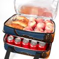 thumbnail image 5 of Dachshund Double-Layered Insulated Lunch Bag with Two Compartments - Large Capacity Lunch Bags for Hand Carry - 7.1x11.4x16.1 Inches, 5 of 6