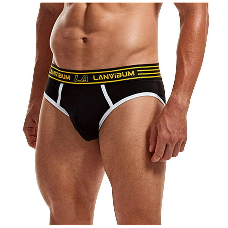 zuwimk Boxer Briefs For Men,Men's Underwear Everyday Micro Trunks Black,L