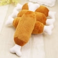 thumbnail image 3 of WIFKLSIIPG 1PC Pet Dog Cat Chicken Legs Plush Toys Interactive Sound Toys, 3 of 7