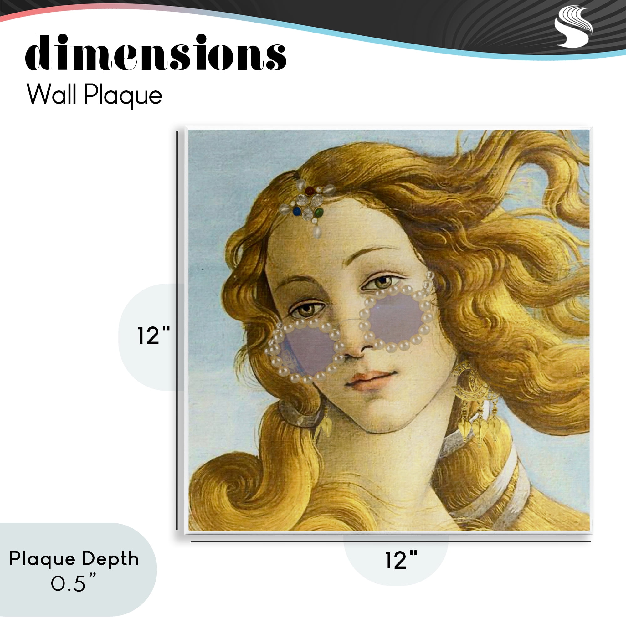 Stupell Industries Modern Day Venus Shades Wall Plaque Art, design by Grotto Studios