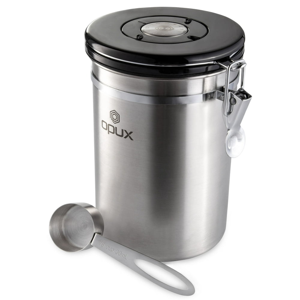 OPUX Coffee Canister Stainless Steel Airtight Coffee Container with