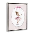 thumbnail image 2 of Stupell Industries Shabby Chic Blush Pink Ballerina Gray Floating Frame Canvas Art, 25 x 31, by Christine Simpson Art, 2 of 8