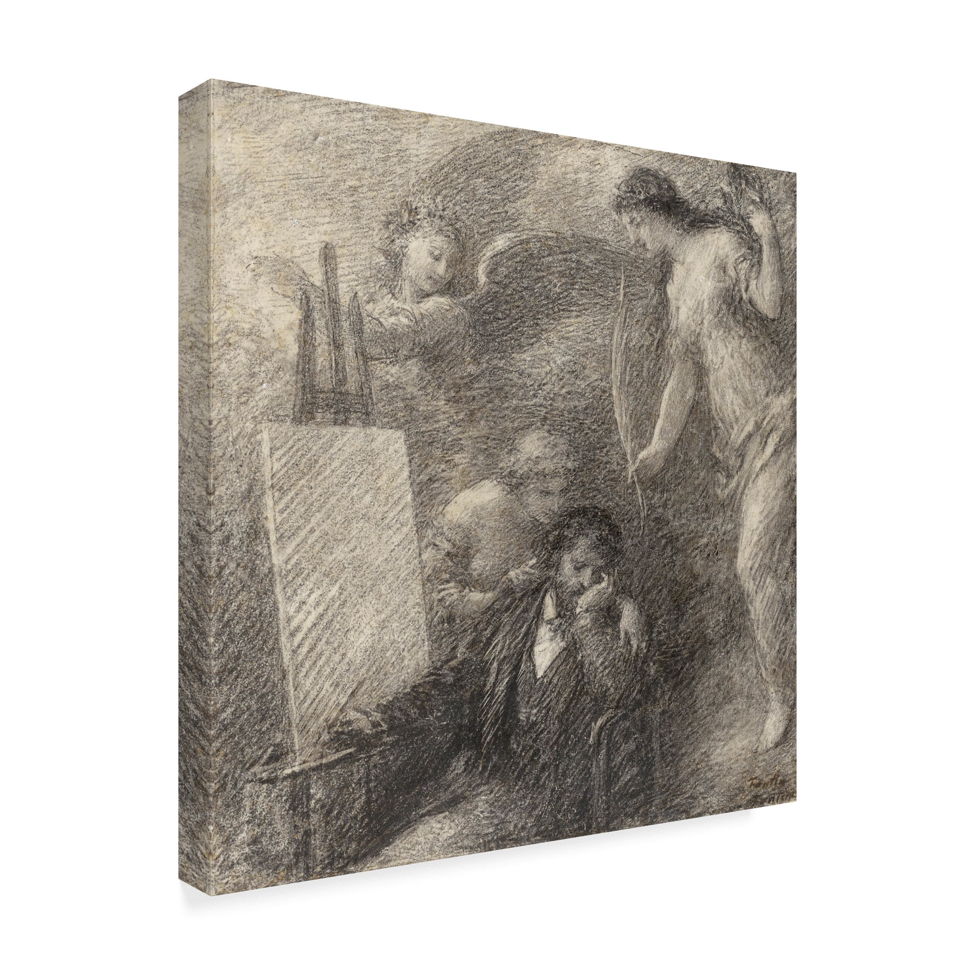 Le Decouragement De Lartiste' Canvas Art by Henri Fantin Latour