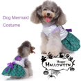thumbnail image 4 of Disfraz de sirena para perro, disfraz de sirena morado y verde con tutú para cachorro, disfraz para perro, disfraces de Halloween, 4 of 5