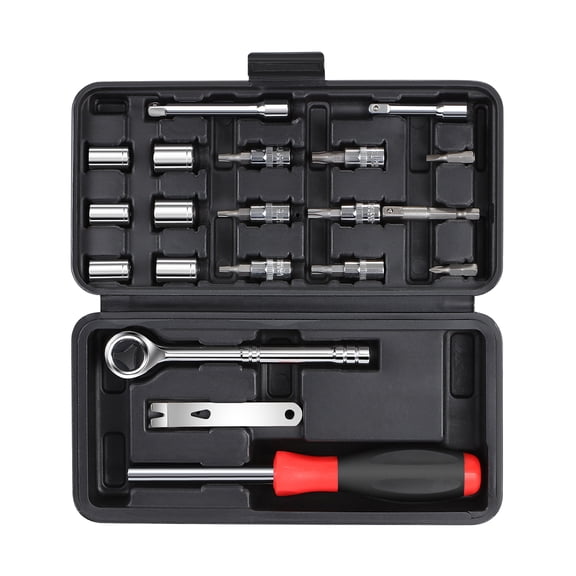 Nuvision Lighting TOOLS-NU-00001 Nuvision Lighting 20pcs Screwdriver Hex Socket Ratchet Hand Tool Auto Repair Set for Headlight Replacement Installation