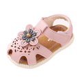 thumbnail image 4 of piuwrlz Toddler Girls Ballets Flat Dress Shoes Sandals Princess Shoes Soft Antiskid Soft Sole Babys Shoe Pink Size 9-12 Months, 4 of 7