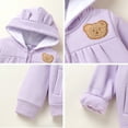 thumbnail image 7 of Younger Tree Baby Girl Hoodie Clothes Fall Winter Long Sleeve Zip Fleece Jacket Coat with Pocket for 2-3T, 7 of 7