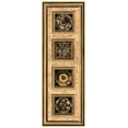 thumbnail image 2 of Vision Studio 11x24 White Modern Wood Framed Museum Art Print Titled - Rosette Panel I, 2 of 4