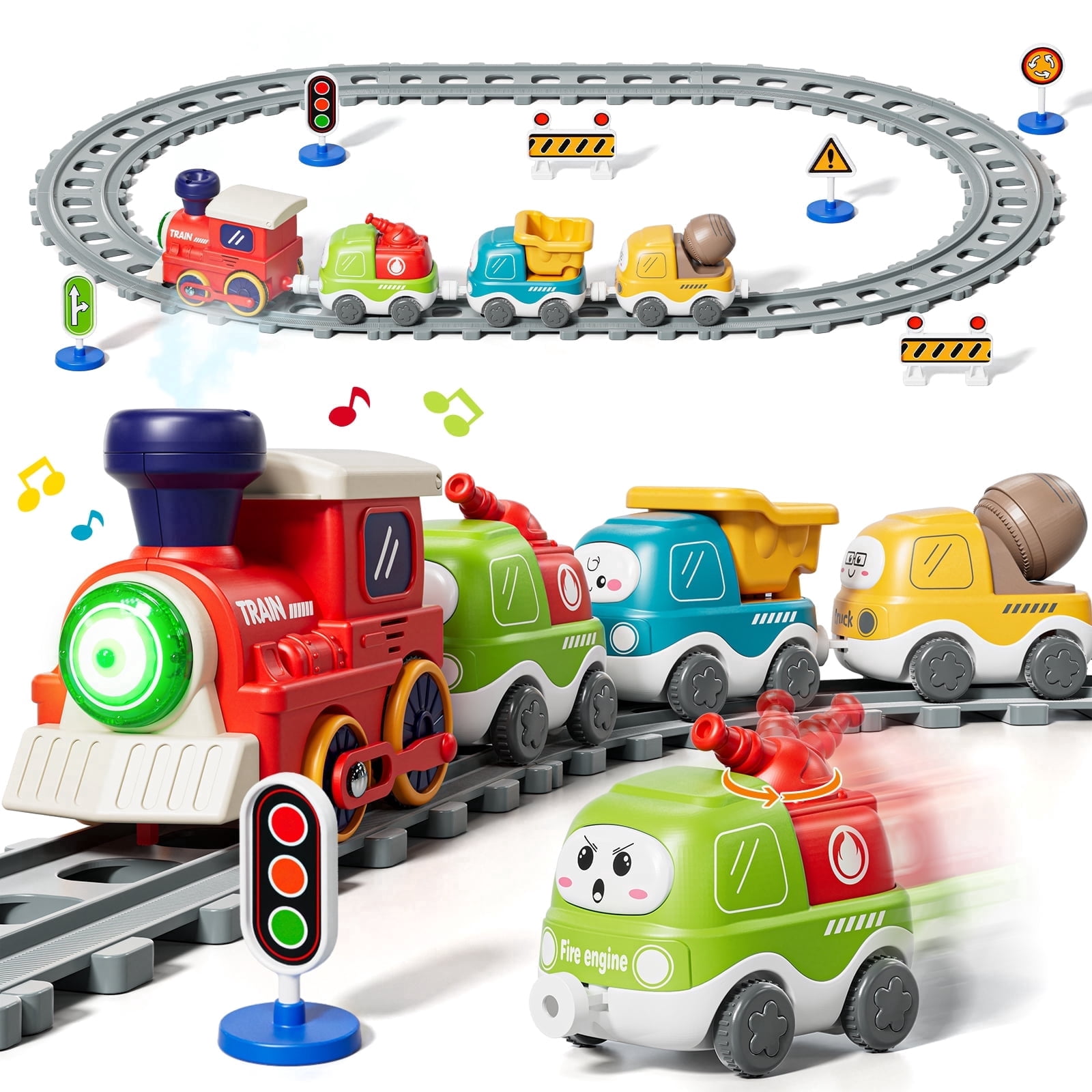 Disney Parks Mickey Mouse Classic Metal Railroad Train Set by