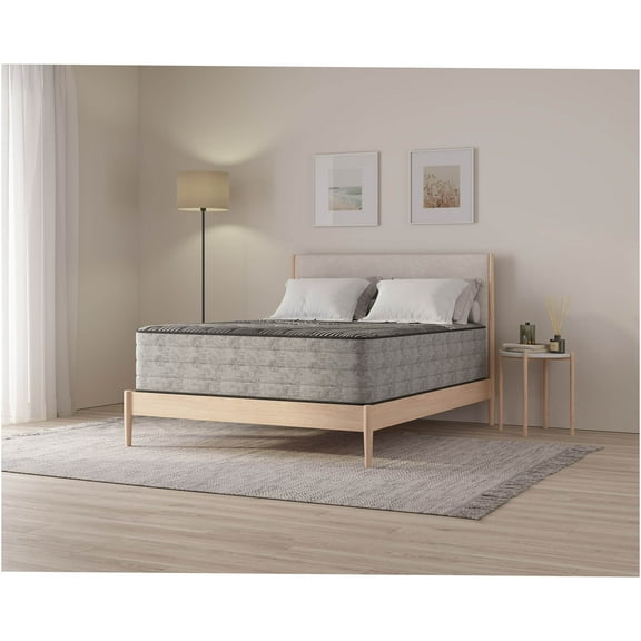 JERFIT 14 Inch King Size Hybrid Mattress, Cooling Gel Memory Foam Pocketed Coils, Plush Quilted Ice Fabric, Motion Isolation, Edge Support, CertiPUR-US Certified, Black