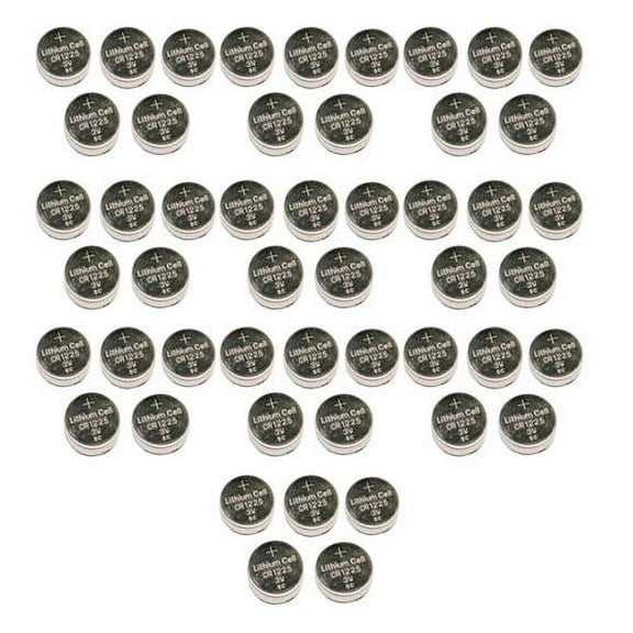 CR1225 Coin Cell Battery 3V 50 mAh (50 pack) / Also a Great Replacement for BR1225 & EBR1225
