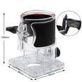 thumbnail image 2 of Trimmer Base Woodworking Trimmer Router Transparent Plastic Base Power Tool Protective Accessory Hand Tools, 2 of 8