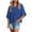 Dark Blue, variant on tklpehg 3/4 Sleeve Tops for Women Loose Fit Lightweight Blouse Leisure 3/4 Sleeve T Shirts Crew Neck Tops Basic Plain Colored Fashion Summer Tops Dark Blue 8(L)