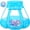 Blue Tent w/ 50 Pink White Blue Balls, variant on Pink Tent w/ 50 Rainbow Balls Pop Up Playhouse for Indoor and Outdoor Play