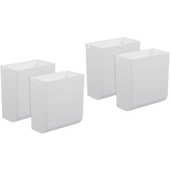 HOMEMAXS 4 Pcs  Wall Mounted Storage Boxes Storage Organizer Bins Wall Mounted Storage Case