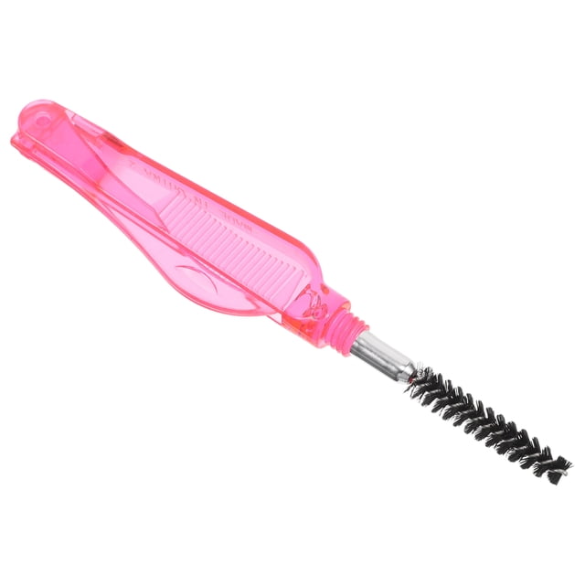BRIGHTFUFU Herramienta Roja 2 En 1 Para Y Pestañas Con Cepillo Espiral Y Peine Plegable