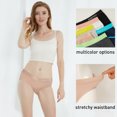 thumbnail image 2 of INNERSY Hipster Panties for Women Soft Cotton Sport Underwear Wide Waistband 6-Pack (Large, Basics), 2 of 6