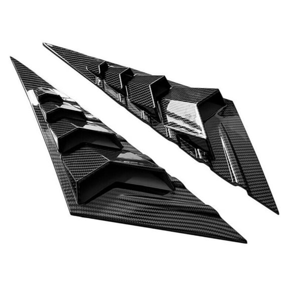 Geelife For 2021-2023 Hyundai Elantra 4DR Carbon Fiber Print Air Vent Window Louver 2PCS