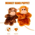 thumbnail image 4 of KAKOWELY 2Pcs Monkey Hand Puppet Decorative Hand Puppet Hand Toy Lifelike Hand Toy,9.84X"X7.48"X3.94", 4 of 4