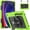 Green, variant on Case for Samsung Galaxy Tab S10 FE/ S9 FE 5G 10.9 Inch/Tab S9 11 Inch, Heavy Duty Shockproof Protective Case with Screen Protector, 360° Rotating Stand, Hand/Shoulder Strap