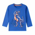 thumbnail image 4 of QGJZVUNL Boys Dinosour Printed Long Sleeve T Shirts Fall Casual Layer Tops Cartoon Round Neck Tshirts Size 6-7 Years, 4 of 5