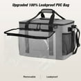 thumbnail image 5 of WARMOUNTS Insulated Bag 75 Cans & Soft Cooler Bag 2 in 1, w/ Insulating Cover, Upgraded Leakproof Camping Cooler Bag 2 Compartment for Camping Hiking Picnic Beach, 5 of 12