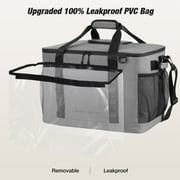 WARMOUNTS Insulated Bag 75 Cans & Soft Cooler Bag 2 in 1, w/ Insulating Cover, Upgraded Leakproof Camping Cooler Bag 2 Compartment for Camping Hiking Picnic Beach