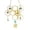 Yellow, variant on Honeycomb and Bee Theme Suncatcher K9 Crystal Prism Pendant with Golden Hexagonal Frame and Natural Crystal Chips for Window Garden Outdoor Indoor Hanging Decor 1PC