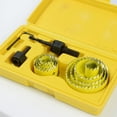 thumbnail image 6 of FRCOLOR Yellow Hole Tool Set 11PCS for Plank Plywood PVC Made of Aluminium Alloy Stable and Durable, 6 of 8