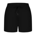 thumbnail image 2 of WREESH Men's Running Lightweight Athletic Shorts Bodybuilding Training Shorts Outdoor Gym Workout Shorts Casual Elastic Waist Drawstring Shorts Black, 2 of 6