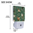 thumbnail image 4 of LED Sensor Night Light Auto On/Off Dusk to Dawn Lamp for Bedroom Hallway Chickens and Flowers Pattern 2 Pack, 4 of 7