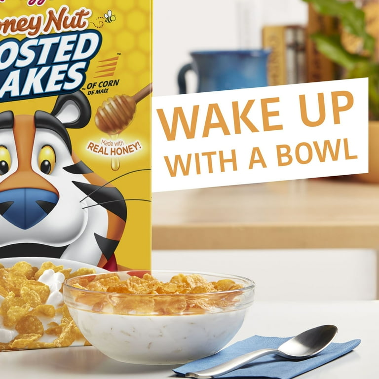 Kellogg's Frosted Flakes* Honey Nut flavoured cereal 435g 