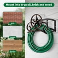 thumbnail image 6 of Garden Hose Holder Wall Mounted Decorative  Heavy Duty Metal Hanger For Outside Sturdy Water Rack Holds 125-feet Of 5/8-inch Hooks, 6 of 7