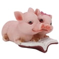 thumbnail image 2 of Pig Statue, Cute Shape Pig Figurine Attractive Decorative  for Collection for Gift, 2 of 8