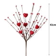 thumbnail image 5 of D-GROEE Artificial Flowers Artificial Berry Heart Shape Flower Simulation Bouquet Home Decor for Valentine's Day Housewarming Party Home Decoration Flowers, 5 of 5
