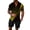 Yellow, variant on Vedolay Summer Short Sets Men's Short Sets 2 Piece Summer Tracksuit Short Sleeve Shirt and Shorts Set,Green XXL
