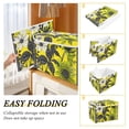 thumbnail image 2 of Yayeee Collapsible Cube Storage Bin with Lid Fabric Closet Decorative Basket with Handles, Yellow Flowers, 2 of 7