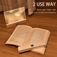 Book Light, 3 Color Adjustable LED Flat Reading Light, Rechargeable ...