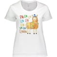 thumbnail image 3 of Inktastic Cute Christmas Fa Lla Llama Women's Plus Size T-Shirt, 3 of 5