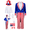 2XL, variant on Alaiyaky Uncle Sam Costume 4th of July Costume Set for Adults Independent Day Outfit Patriotic Party Accessories with Top Hat Bow Tie Gloves