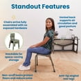 thumbnail image 4 of ECR4Kids Stackable Bentwood Chair, 14in Seat Height, Montessori Furniture, Grey Wash, 2-Pack, 4 of 9