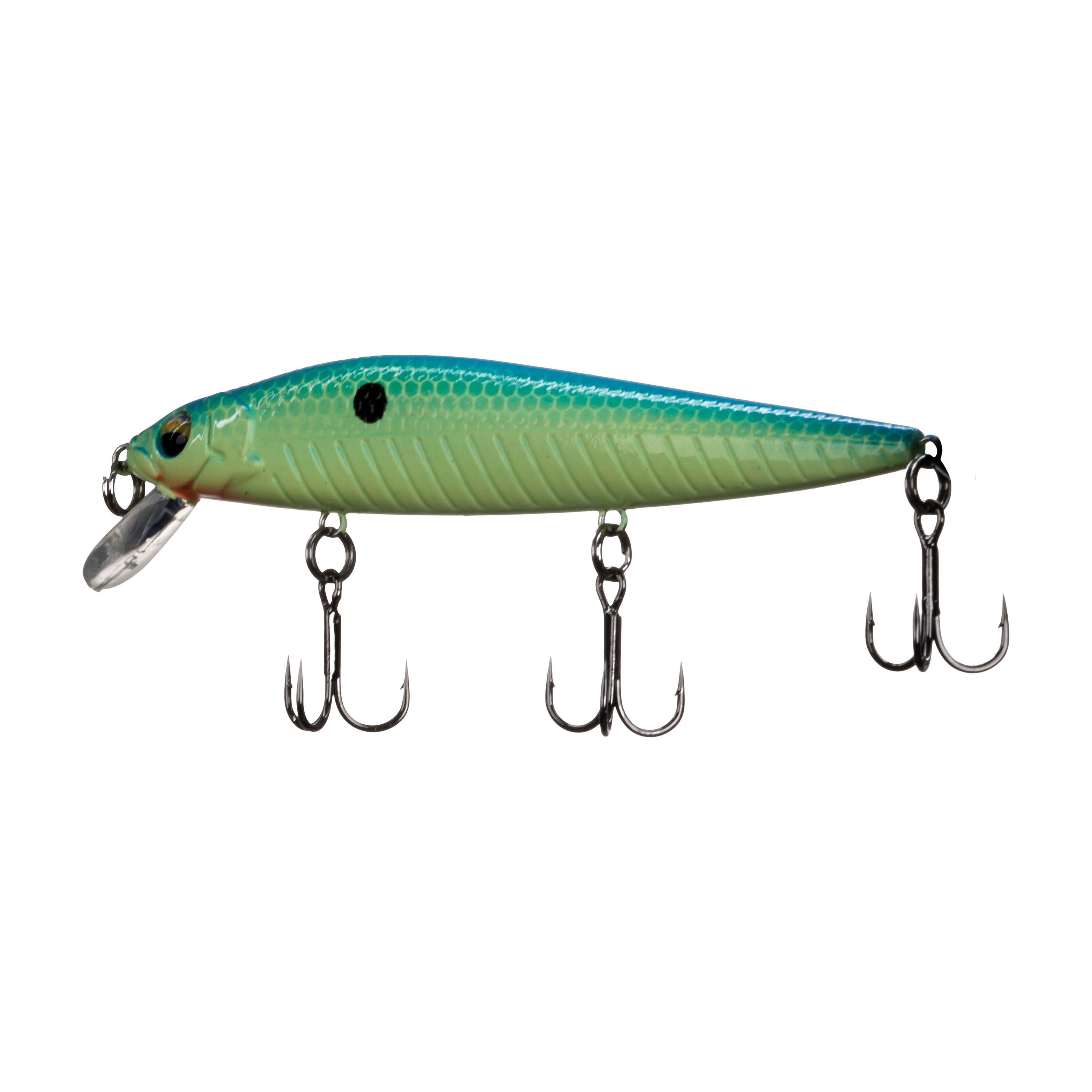 Ozark Trail 4-1/4-Inch Jerkbait, Citrus Shad, Diving Fishing Lure, 6.5-ft Dive Depth